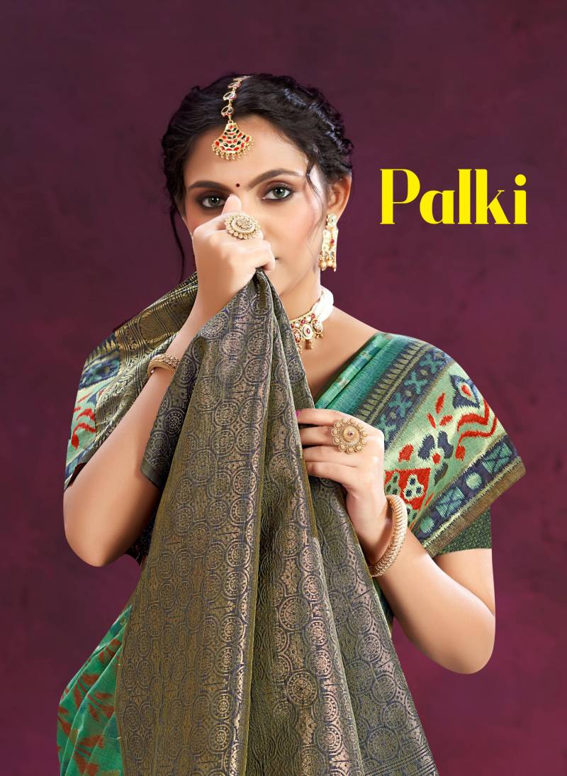 Bunawat Palki Sangam Prints Cotton Silk Fancy Saree Collection