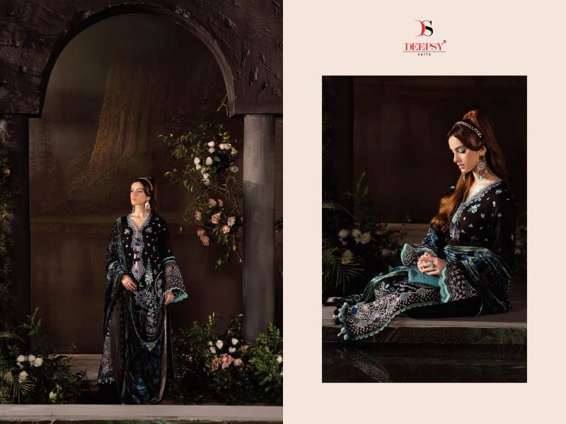 Deepsy Mahnoor Cotton Dupatta Rayon Embroidery Pakistani Salwar Kameez