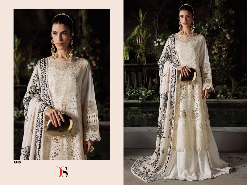 Deepsy Mahnoor Cotton Dupatta Rayon Embroidery Pakistani Salwar Kameez