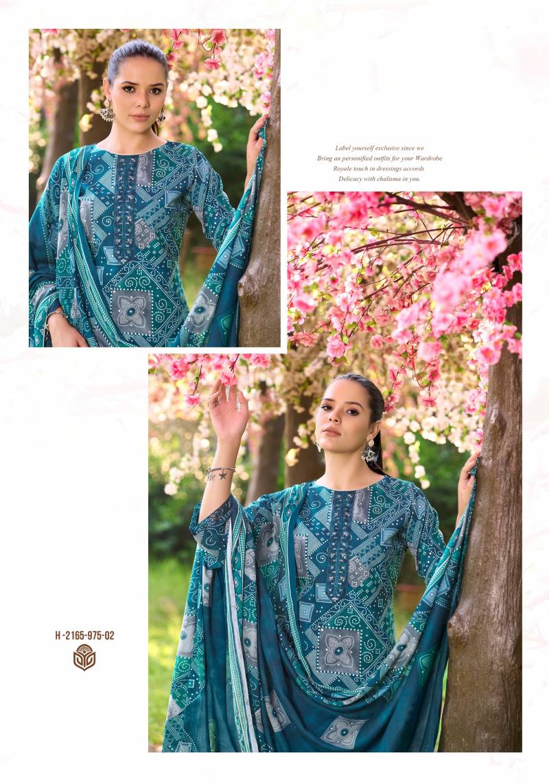 Alok Turkish Edition 3 Viscose Rayon Print Embroidery Dress Material