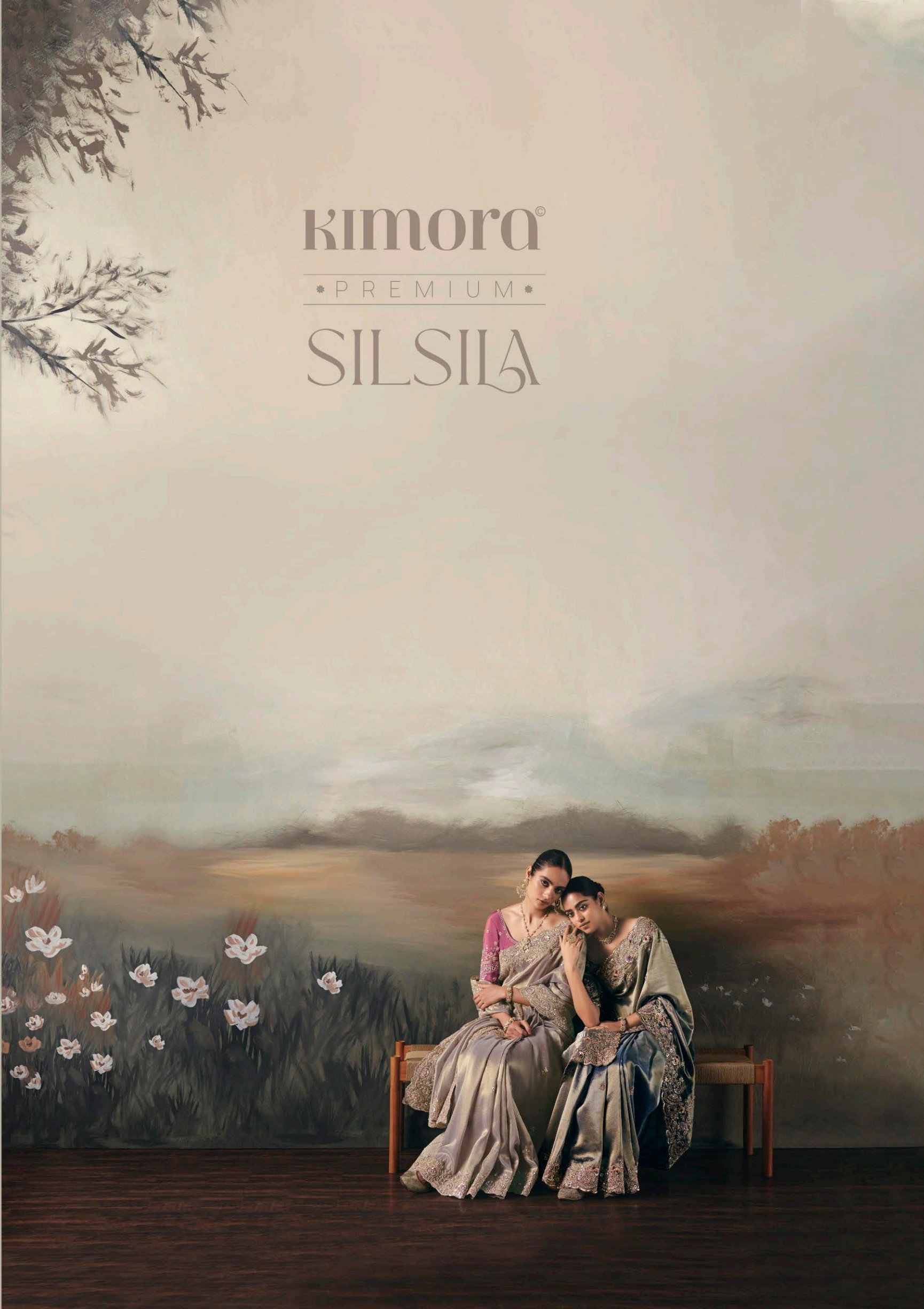 Kimora Sil Sila  Pure Fancy Tissue based Fabric Saree Collection 