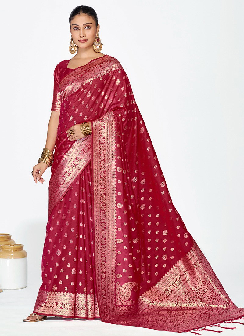 Vellora Vol 1 Banarasi Silk Weaving Work Saree