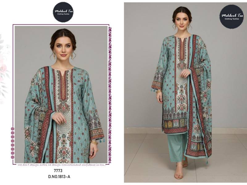 Mehboob Tex 1812 And 1813 Viscose Maslin Pakistani Salwar Kameez