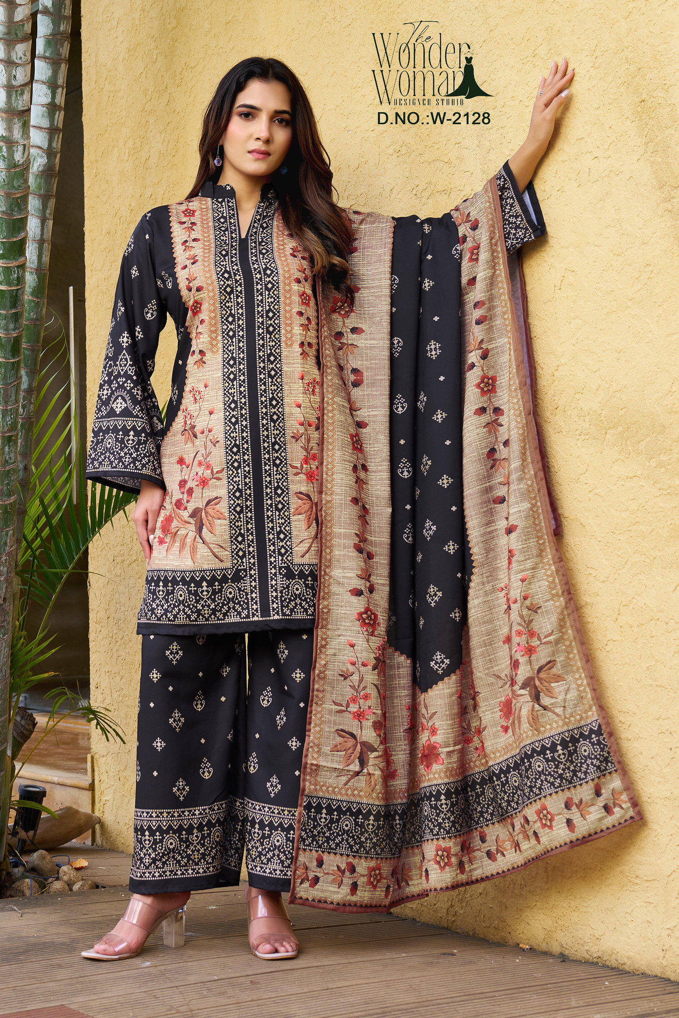 Wonder Women W 2128 Blended Rayon Kurti Bottom With Dupatta