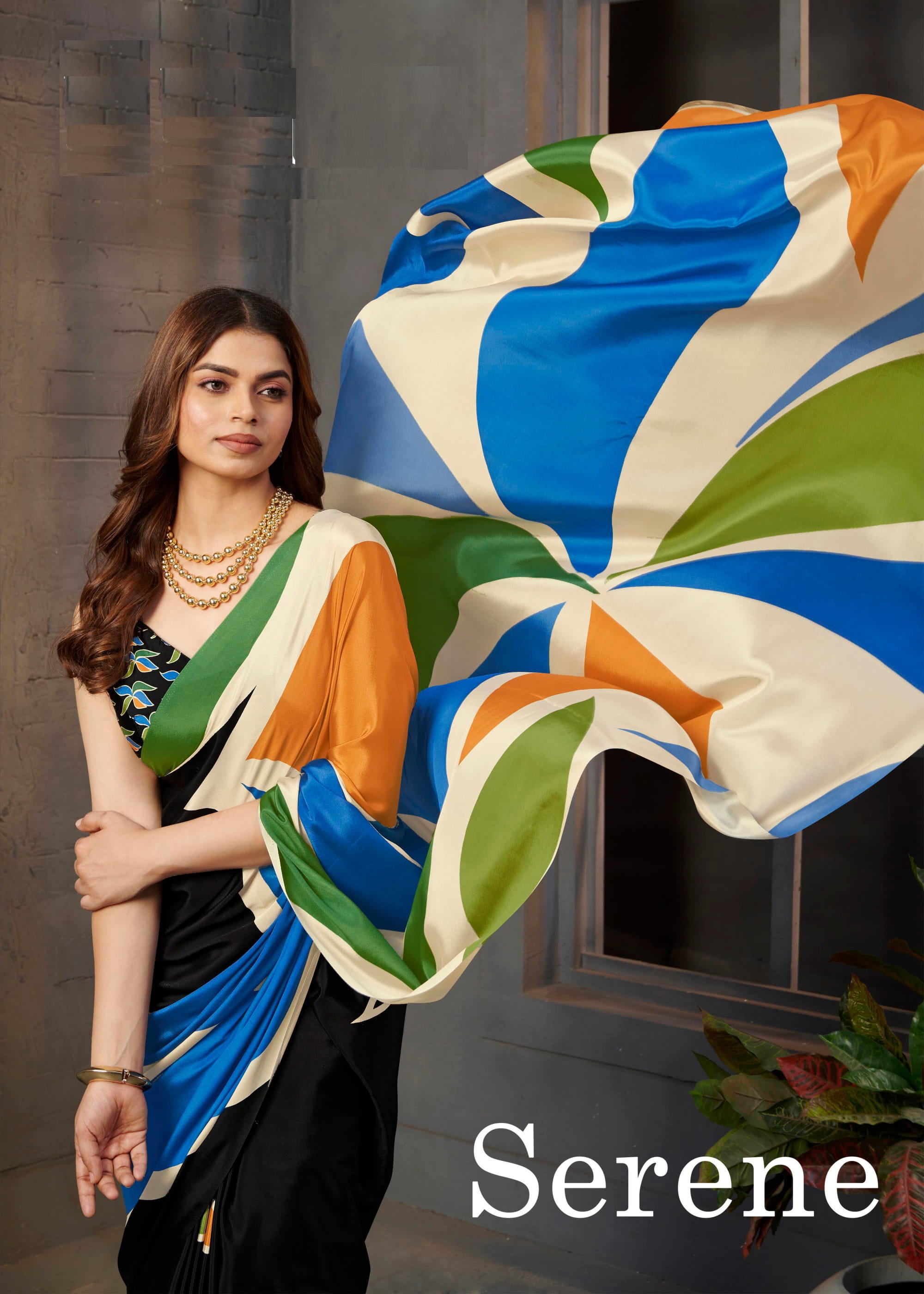 SJ Serena  lightweight Saree With Printed Work Saree Collection 