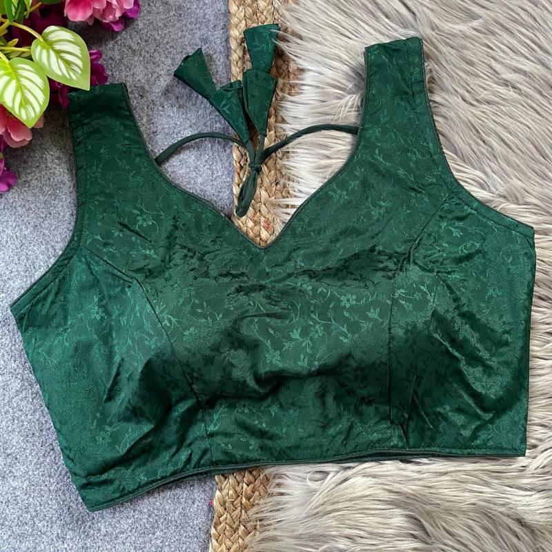 Fab Lagri Chinon Silk Jacquard Fancy Blouse Collection