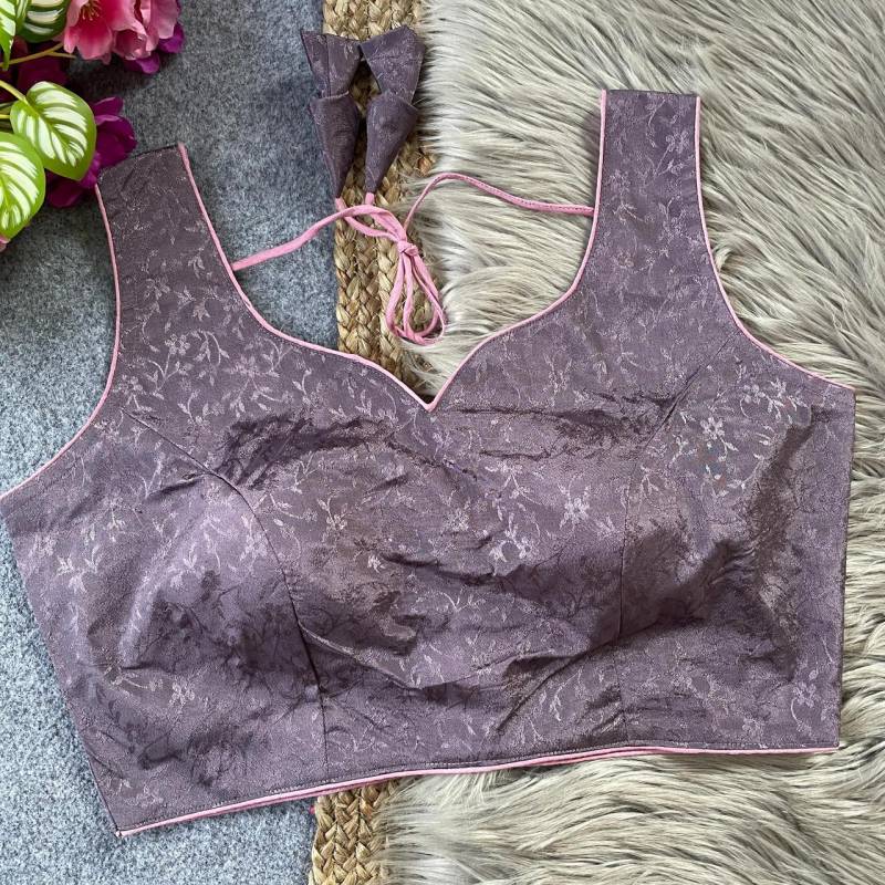 Fab Lagri Chinon Silk Jacquard Fancy Blouse Collection