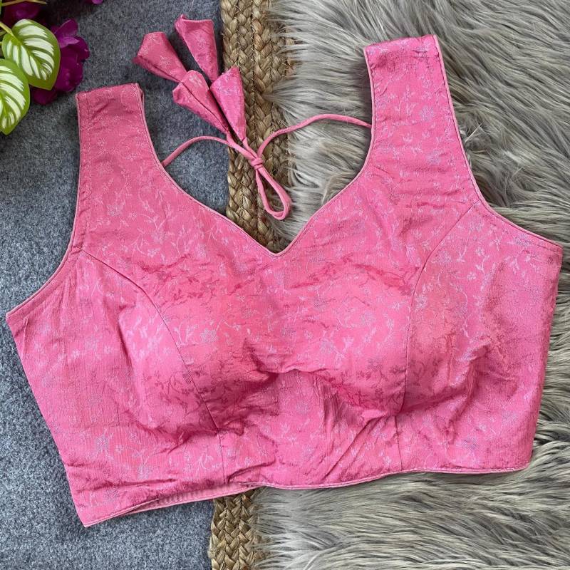 Fab Lagri Chinon Silk Jacquard Fancy Blouse Collection