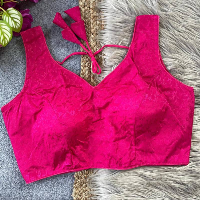 Fab Lagri Chinon Silk Jacquard Fancy Blouse Collection