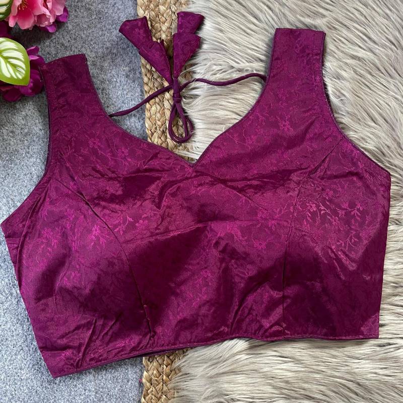 Fab Lagri Chinon Silk Jacquard Fancy Blouse Collection