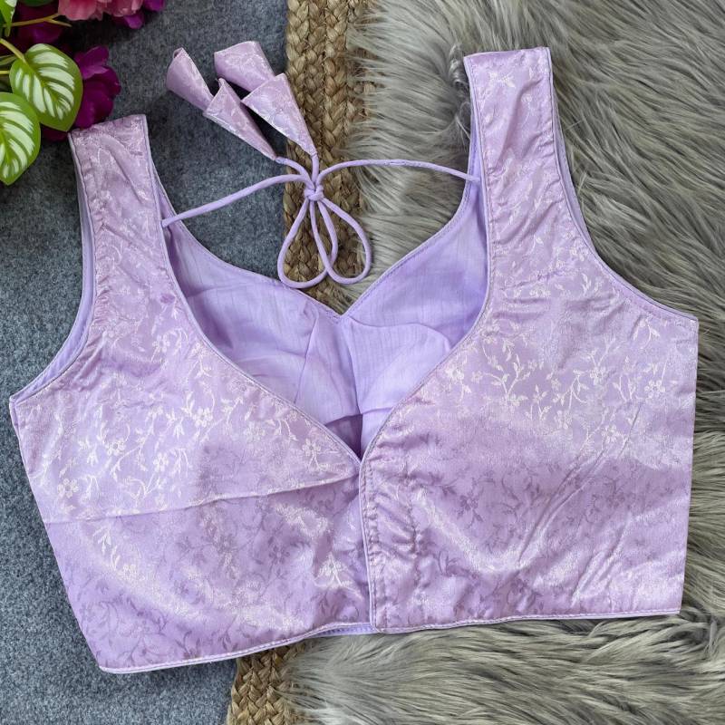 Fab Lagri Chinon Silk Jacquard Fancy Blouse Collection