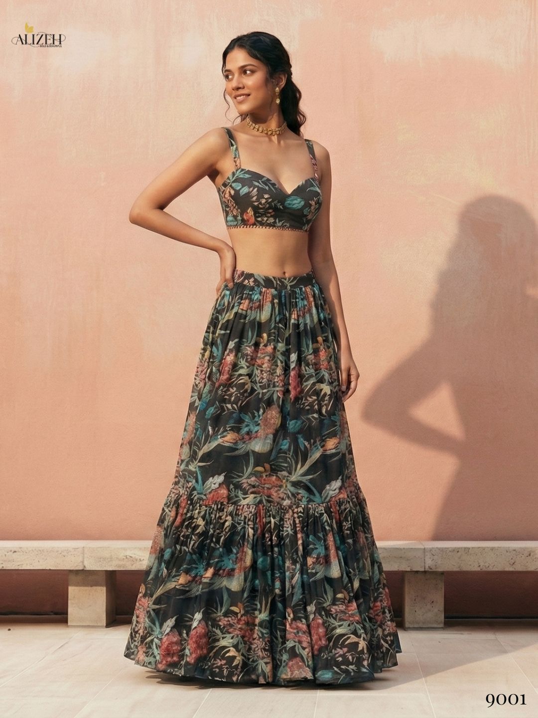 Alizeh Florence Georgette Printed lehenga Choli