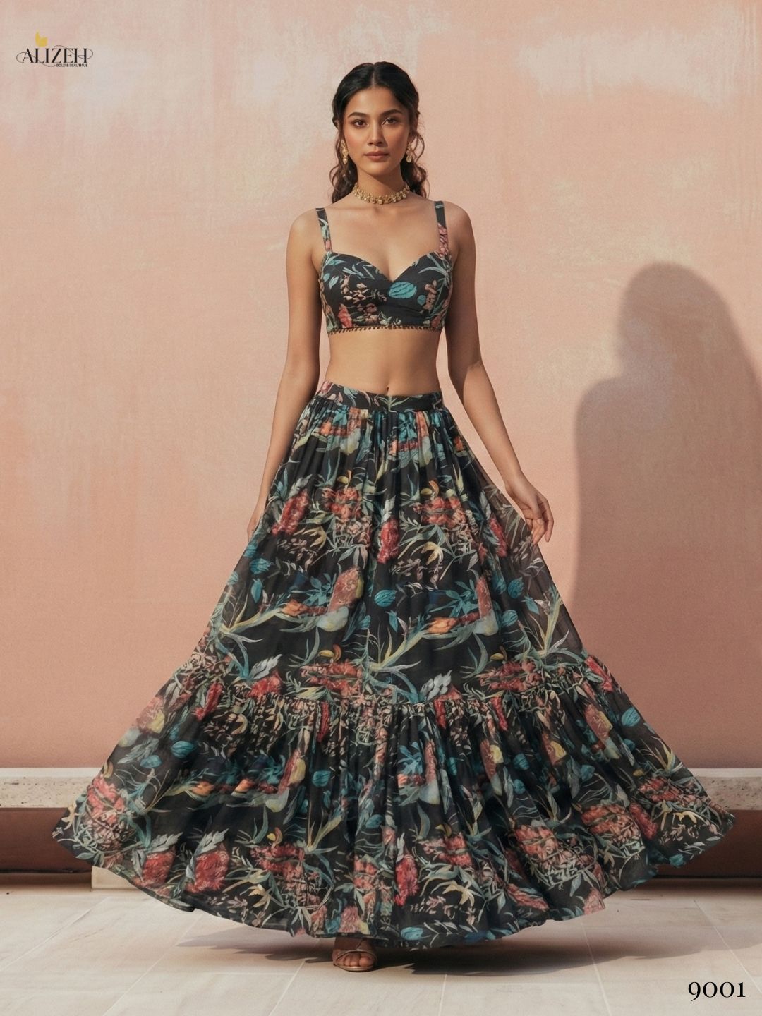 Alizeh Florence Georgette Printed lehenga Choli
