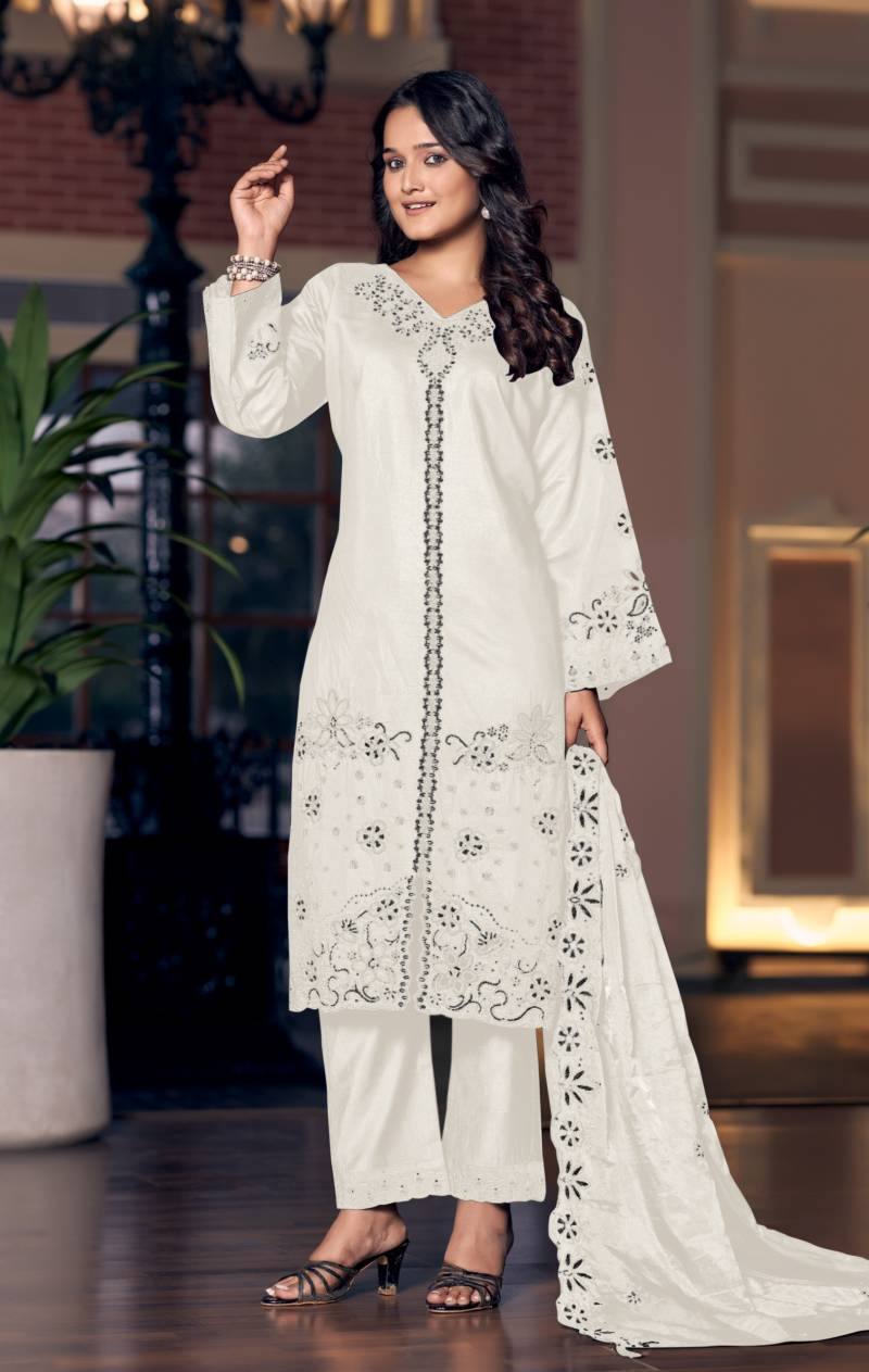 Sajida 128 A And B Gadhwal Silk Embroidery Readymade Pakistani Suits