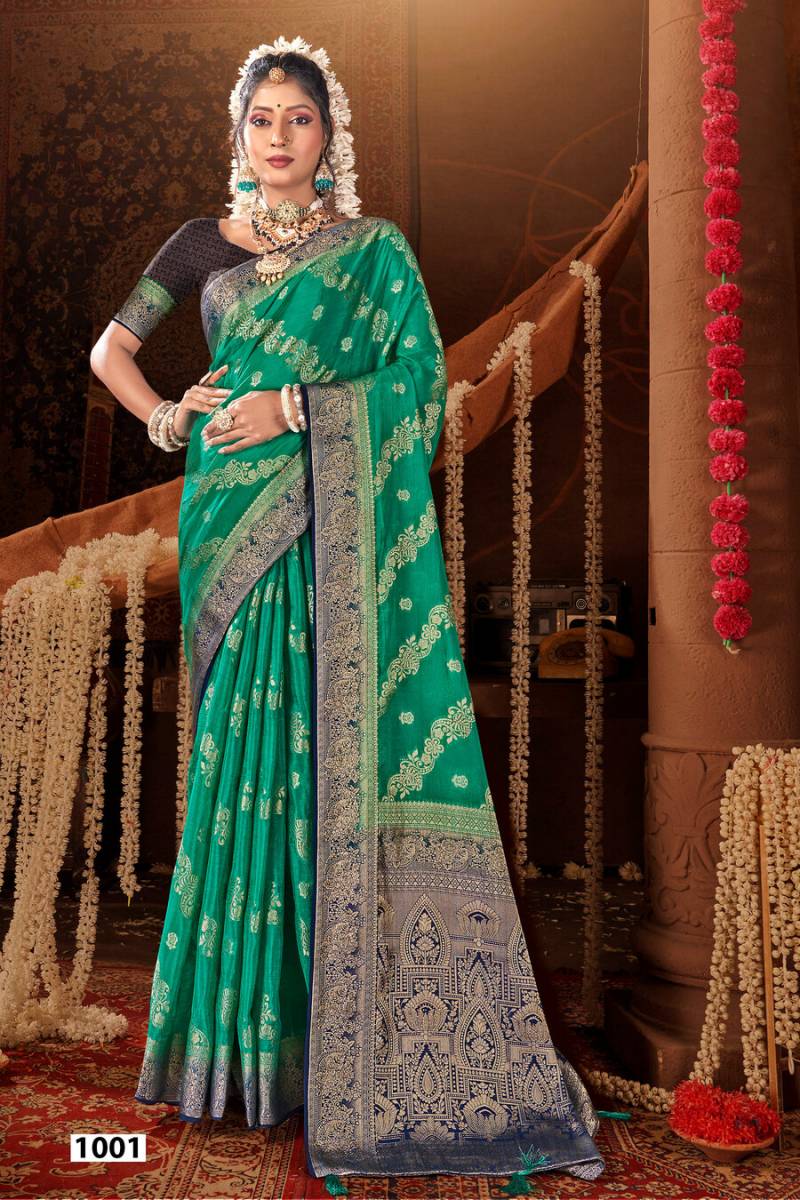 Saroj Bhumi Saroski Vol 1 Chinon Silk Beautiful Saree Collection