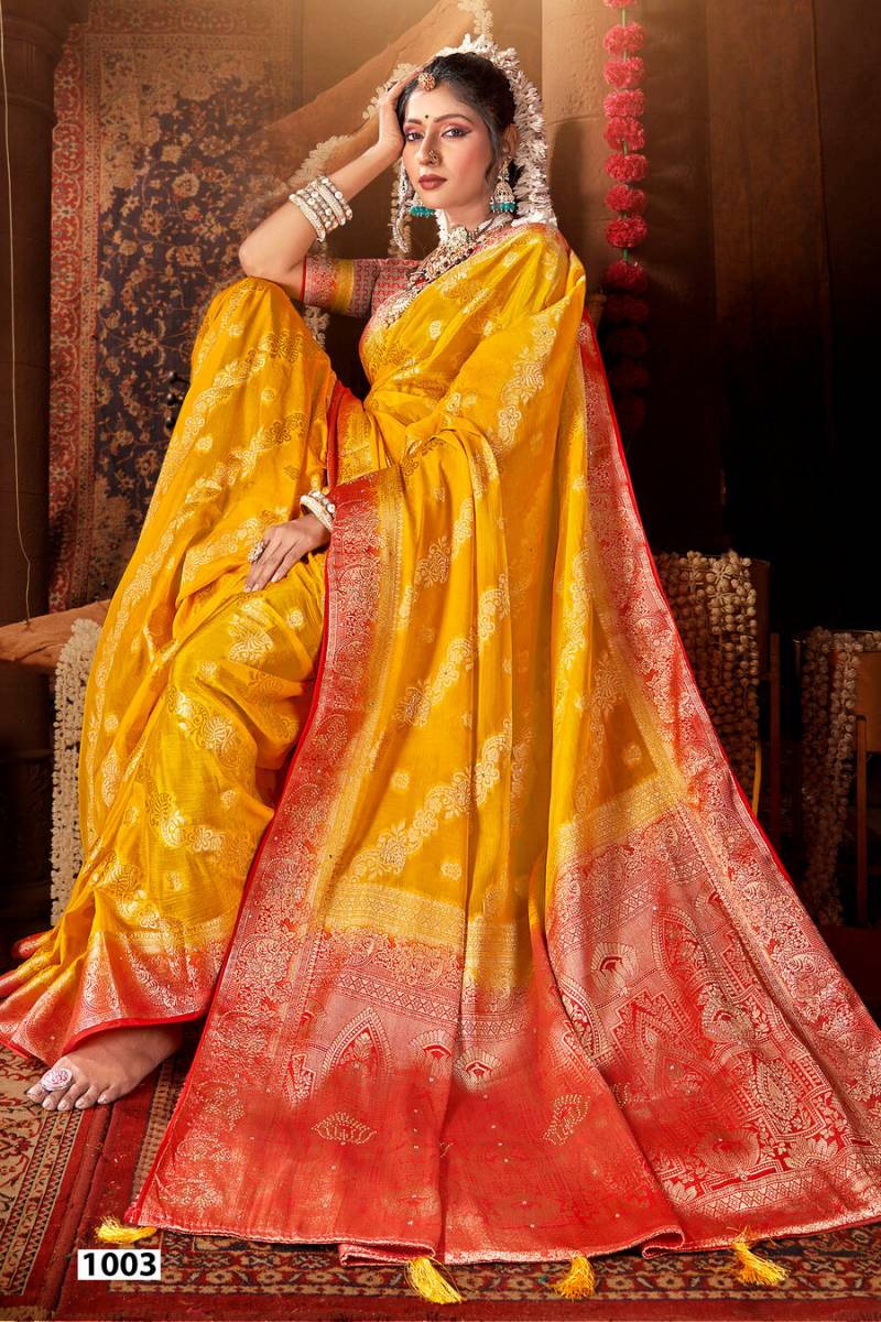 Saroj Bhumi Saroski Vol 1 Chinon Silk Beautiful Saree Collection