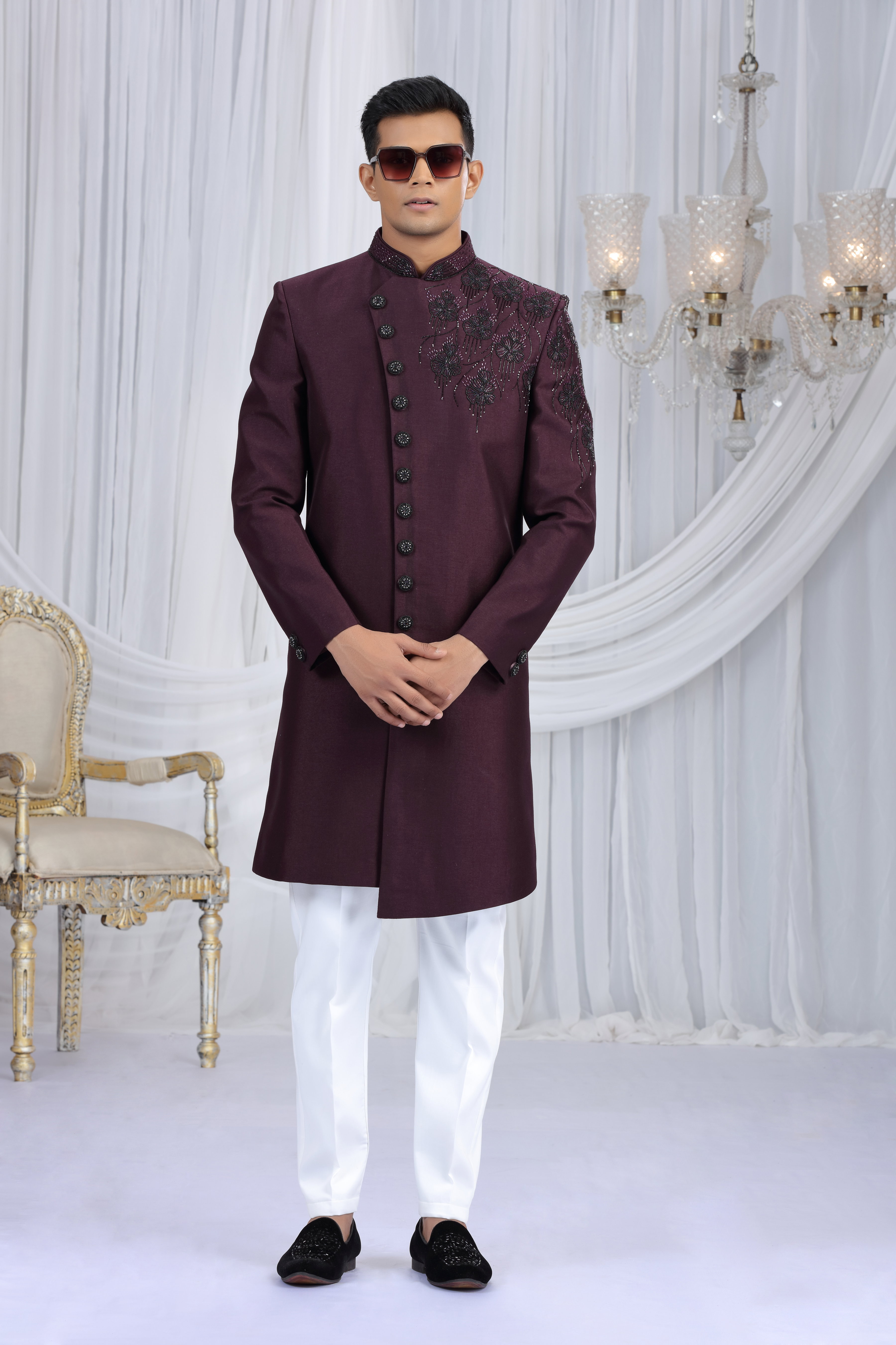 Sumi 4147 To 4151 Series Wedding Wear Heavy Sherwani