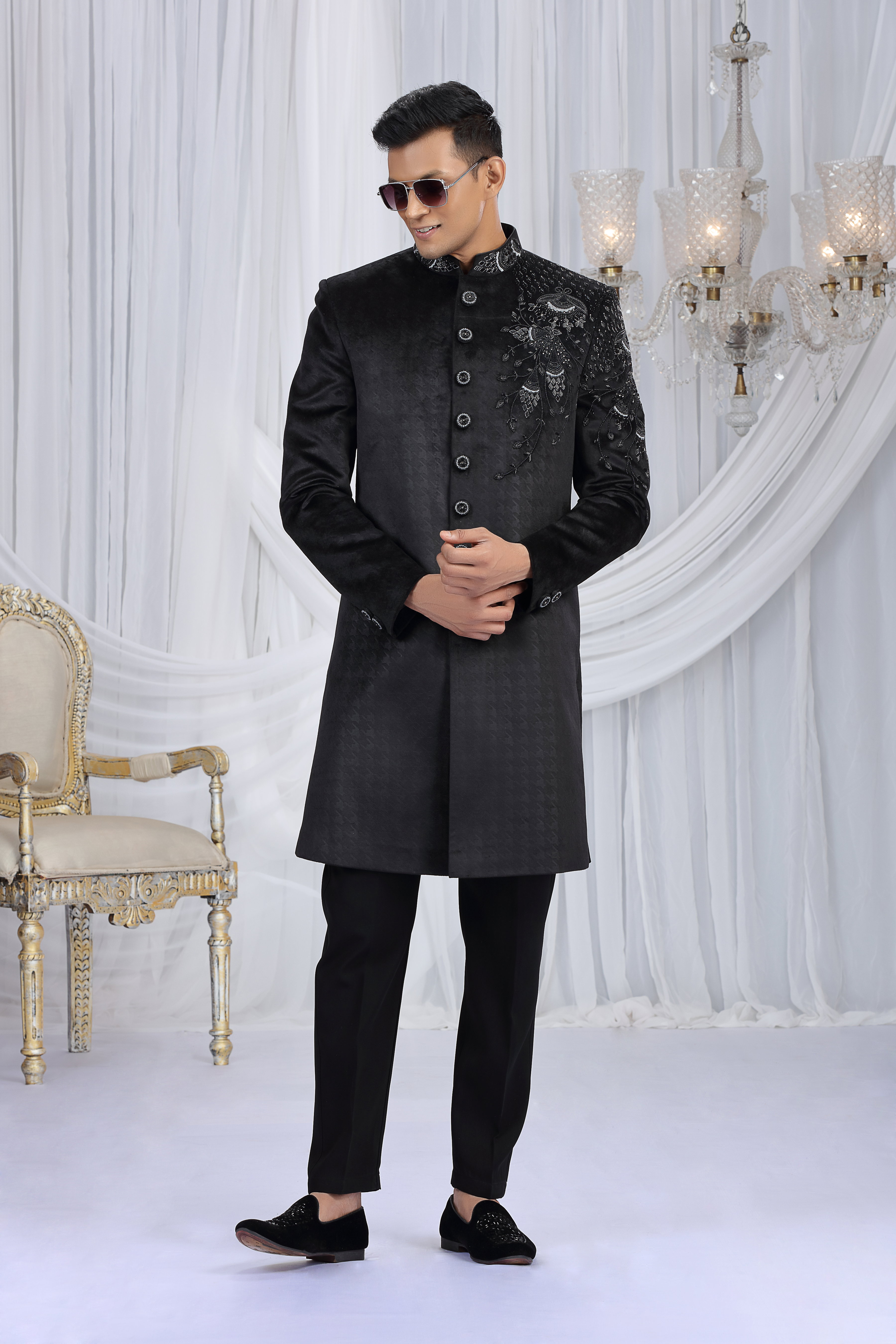 Sumi 4147 To 4151 Series Wedding Wear Heavy Sherwani