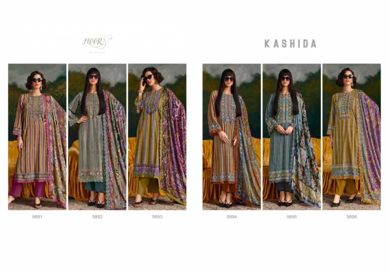 Kimora Heer Kashida Muslin Digital Printed Designer Salwar Kameez
