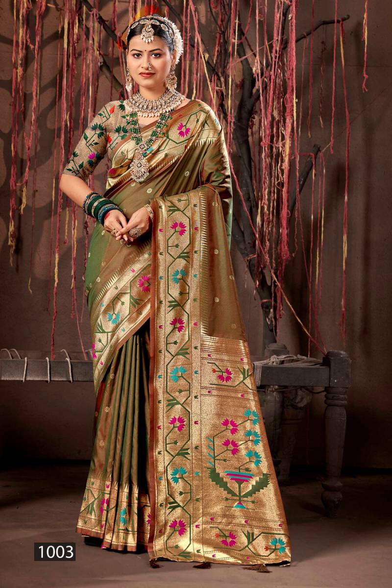 Saroj Surya Paithani Silk Beautiful Saree Collection