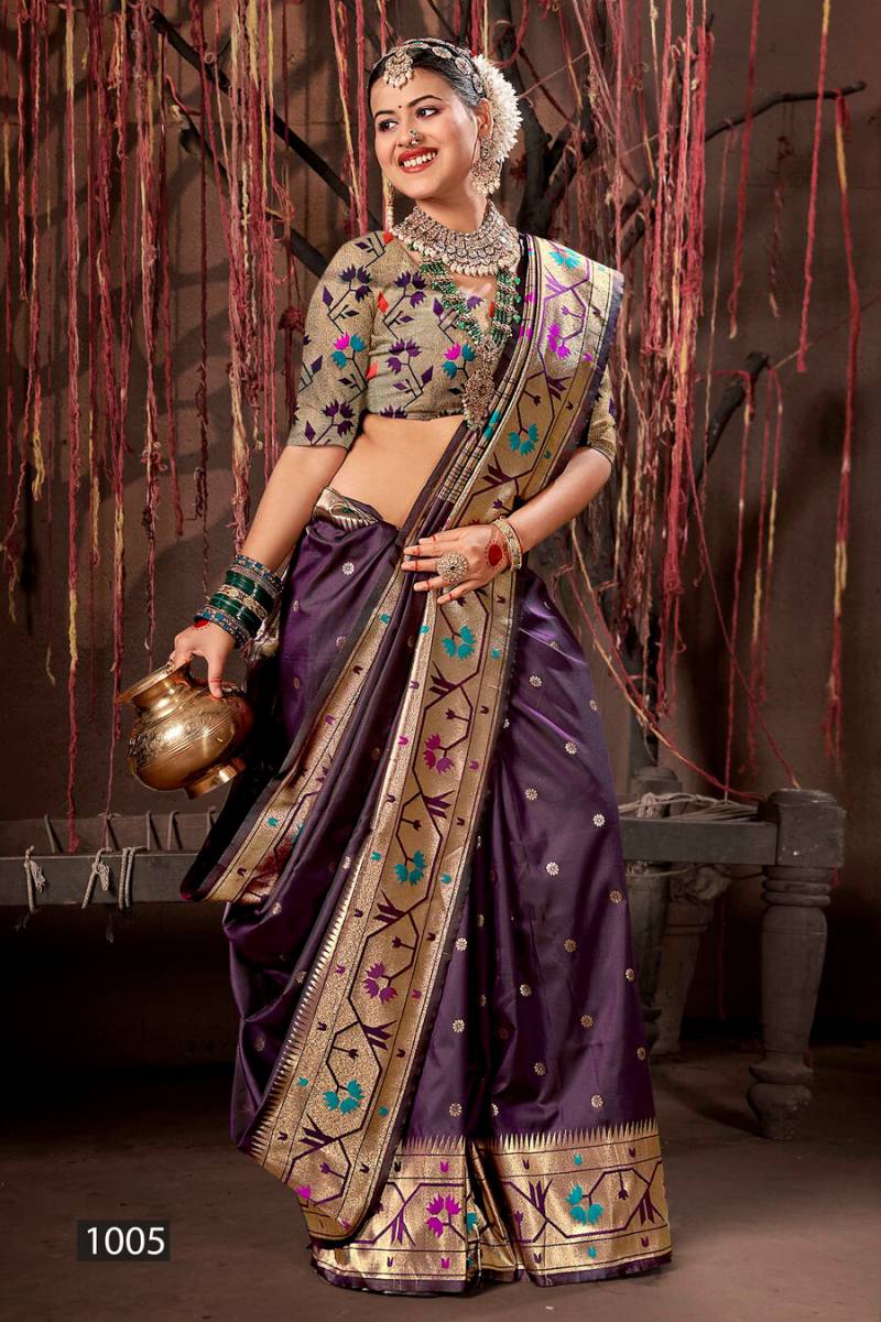 Saroj Surya Paithani Silk Beautiful Saree Collection