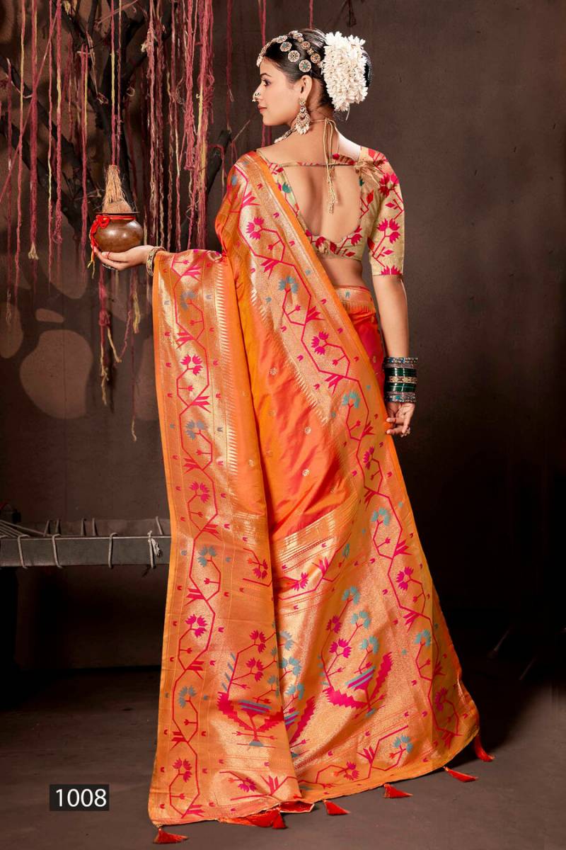 Saroj Surya Paithani Silk Beautiful Saree Collection