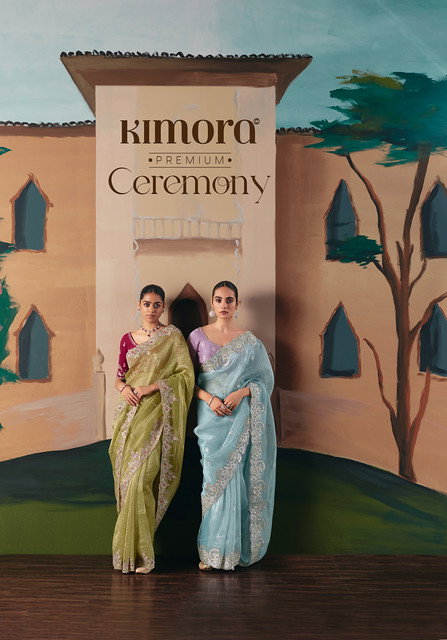 Kimora Ceremony Premium Fancy Fabric With Designer Saree Collection 