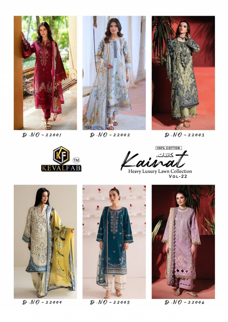 Keval Kainat Vol 22 Cotton Printed Fancy Dress Material Collection