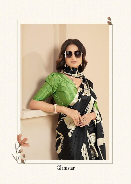 SJ Glamstar 1401 To 1409 Malai Crape Soft Silk Saree Collecftion 