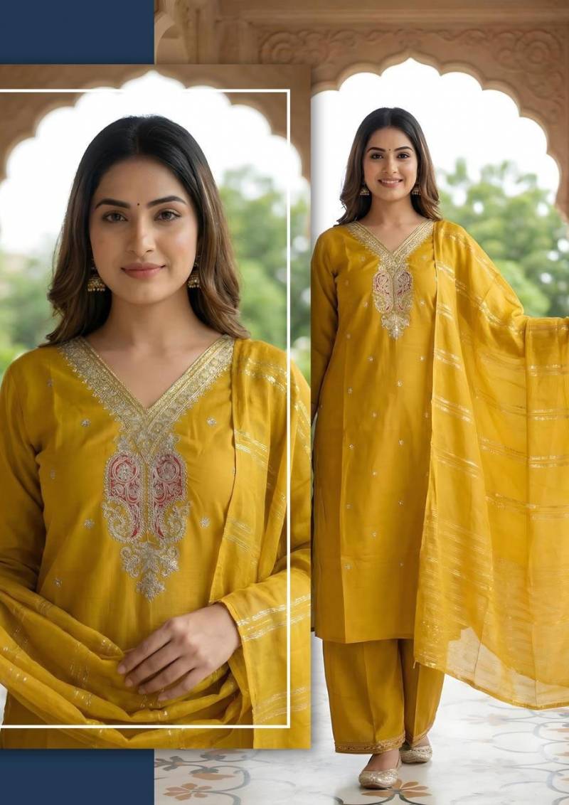 Naisha K 486 Vetican Casual Wear Top And Bottom Dupatta Collection
