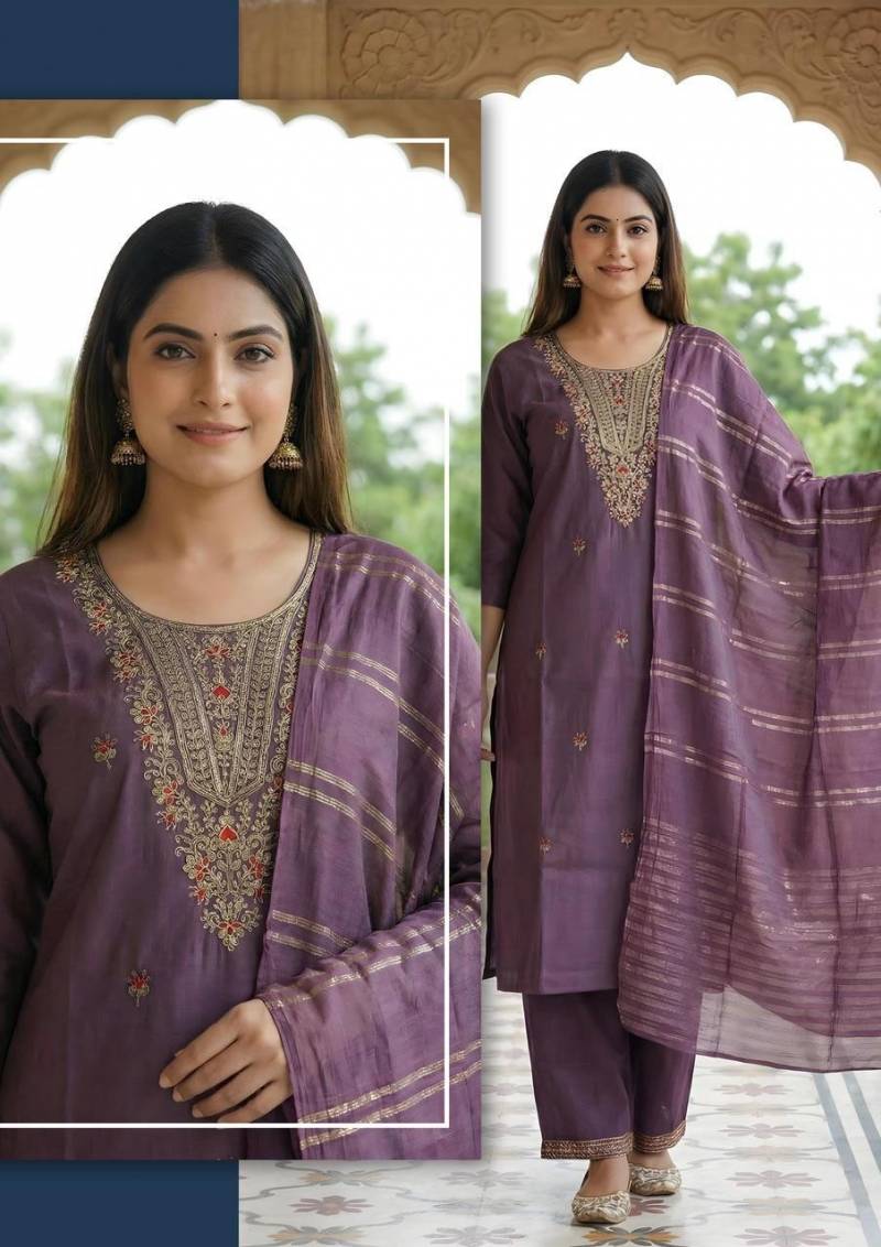 Naisha K 486 Vetican Casual Wear Top And Bottom Dupatta Collection