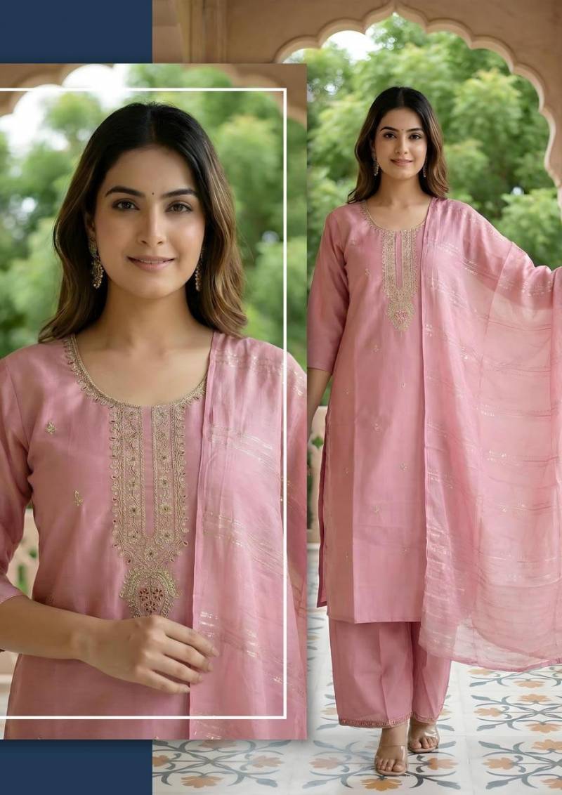 Naisha K 486 Vetican Casual Wear Top And Bottom Dupatta Collection