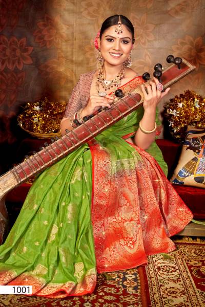 Saroj Bhumi Saroski Vol 2 Chinon Silk Saree Collection
