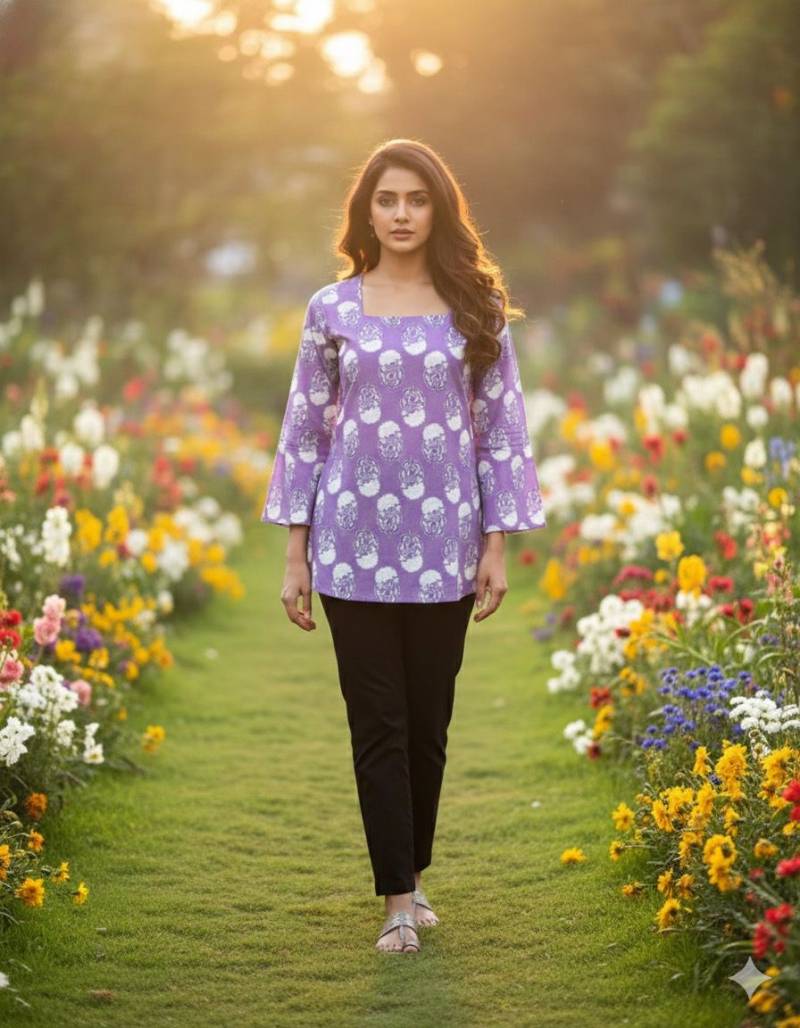 Naisha K 488 Cotton Stylish And Casual Wear Top Collection