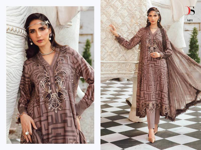 Deepsy Maria B M Print 25 Vol 5 Chiffon Dupatta Pakistani Salwar Suit