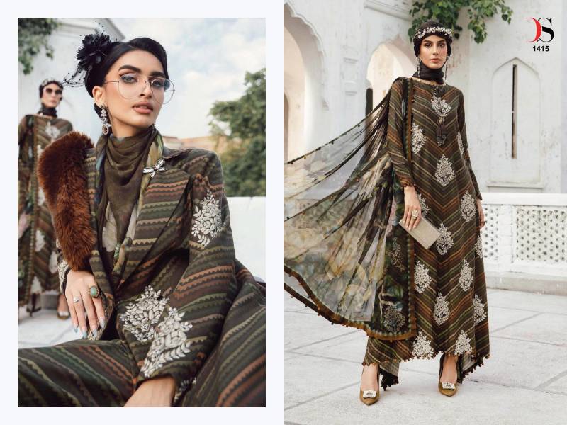 Deepsy Maria B M Print 25 Vol 5 Chiffon Dupatta Pakistani Salwar Suit
