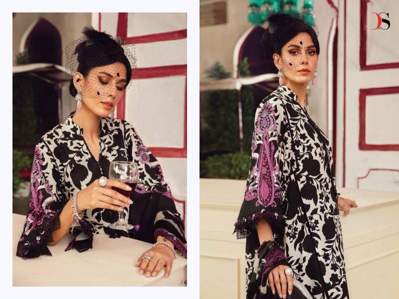 Deepsy Maria B M Print 25 Vol 5 Chiffon Dupatta Pakistani Salwar Suit