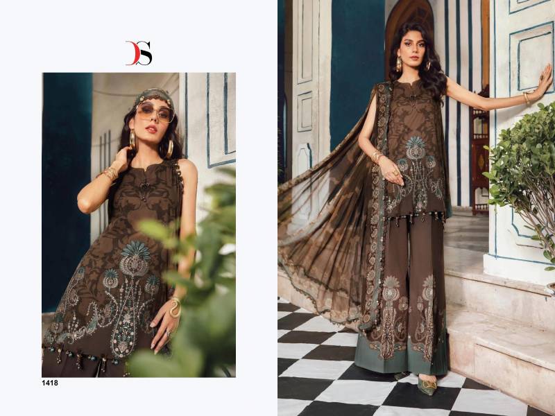 Deepsy Maria B M Print 25 Vol 5 Chiffon Dupatta Pakistani Salwar Suit