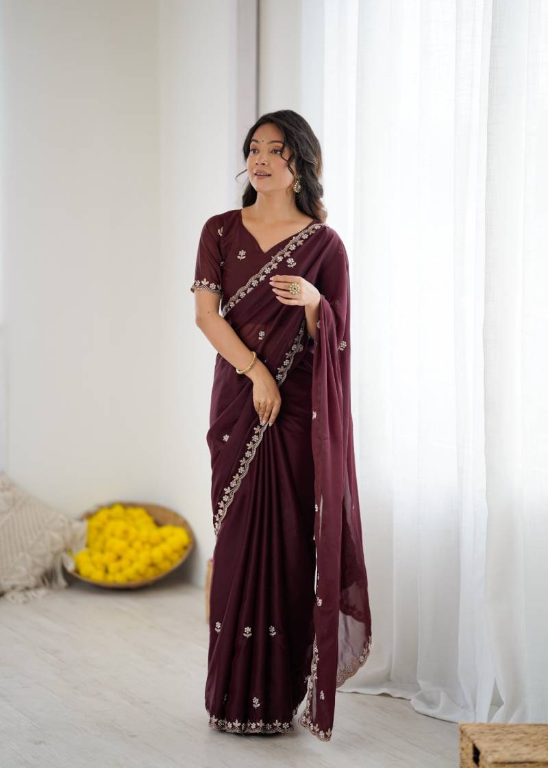 Bt 3147 Beautiful Star Georgette Zari Worked Saree Collection