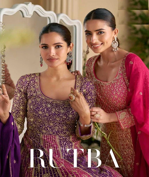 Rutba Super Hit Georgette Embroidered Premium Gown Collection