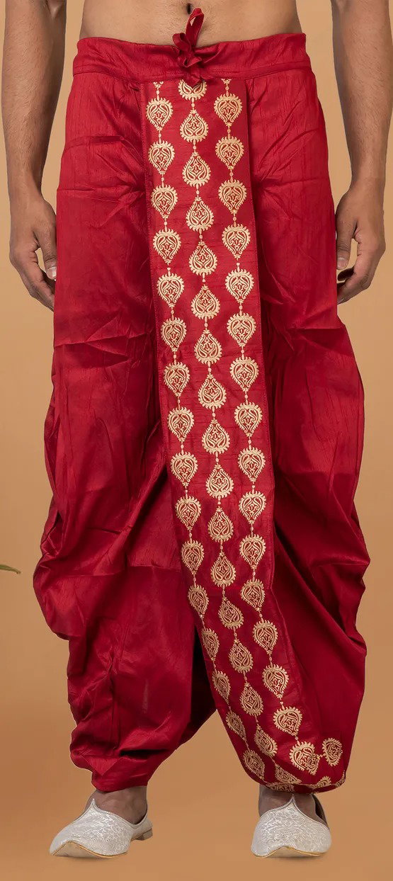Swarg MB3230 to MB3236 Banarasi Dhupion Silk With Embroidery Dhoti Collection