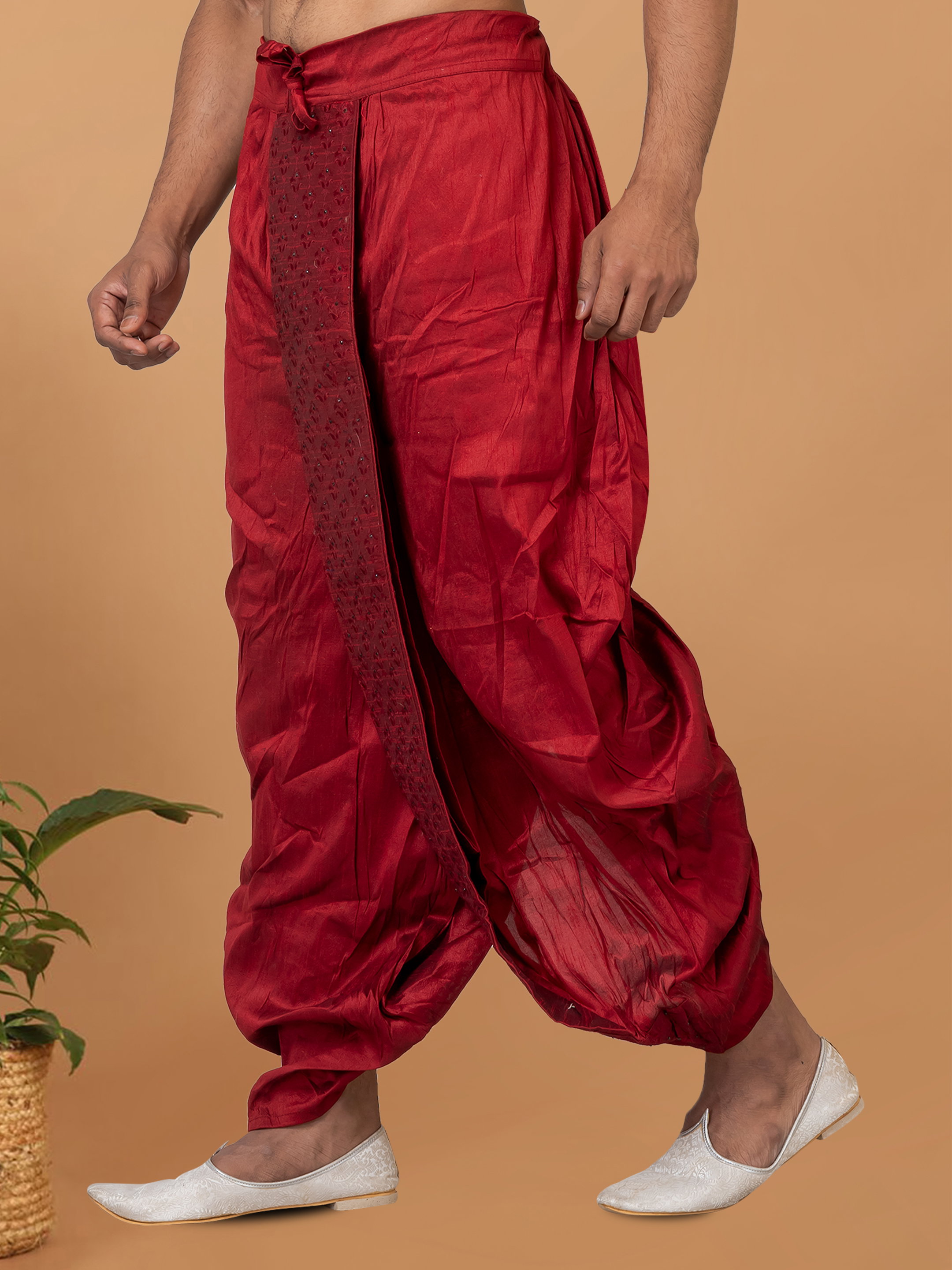 Swarg MB3230 to MB3236 Banarasi Dhupion Silk With Embroidery Dhoti Collection