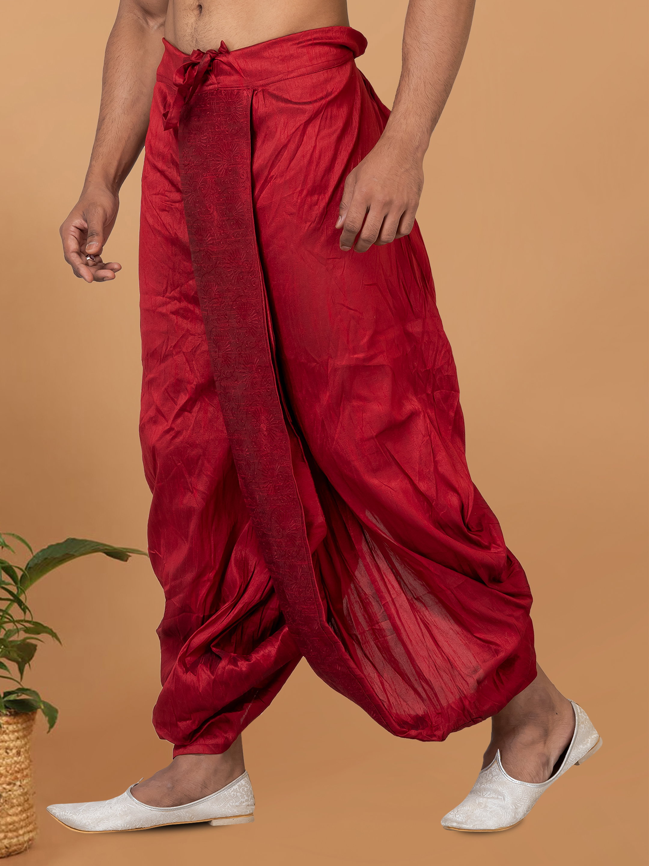 Swarg MB3230 to MB3236 Banarasi Dhupion Silk With Embroidery Dhoti Collection