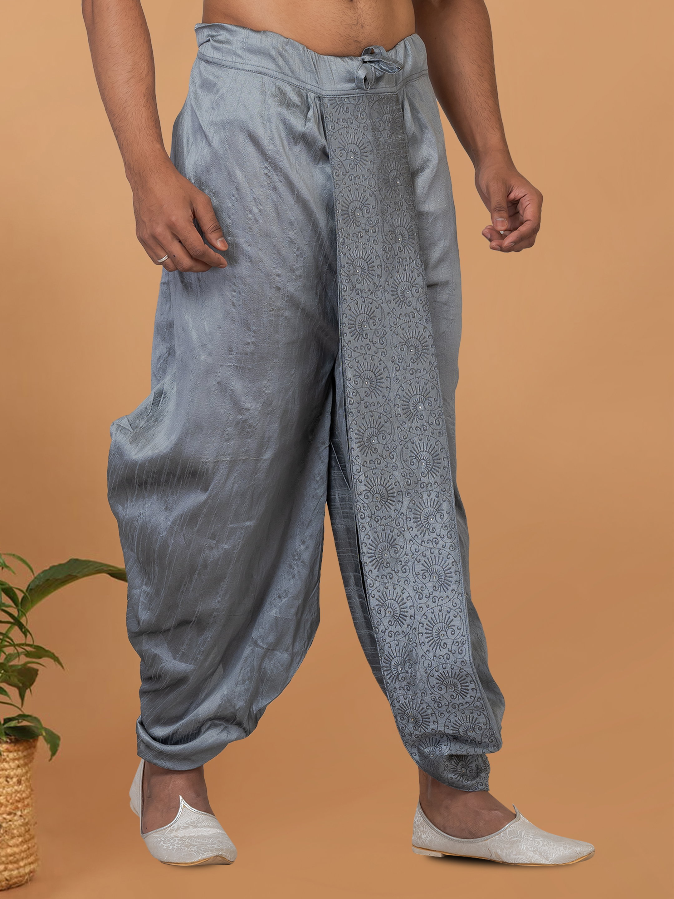 Swarg MB3230 to MB3236 Banarasi Dhupion Silk With Embroidery Dhoti Collection