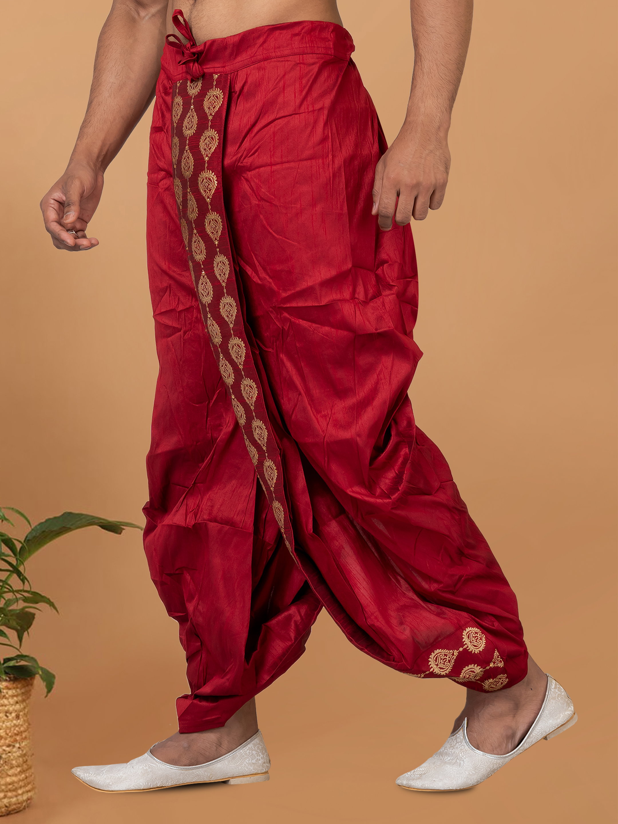Swarg MB3230 to MB3236 Banarasi Dhupion Silk With Embroidery Dhoti Collection