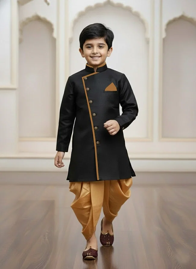 Swarg Series 965 to 971 Kids Indo Style With Bottom Kurta Collection