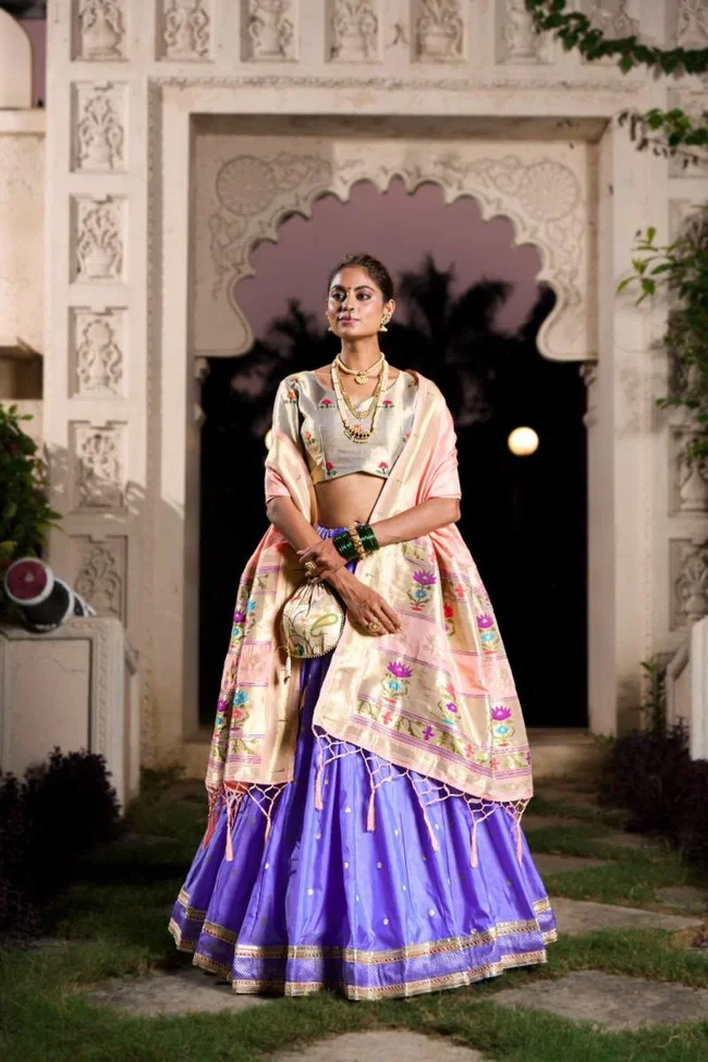 Lekha Yf 2006 Jacquard Silk Zari Worked Beautiful Lehenga Choli Collection