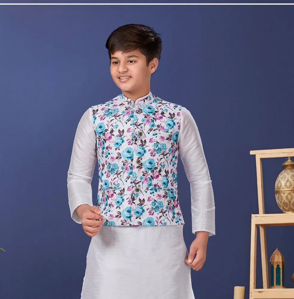 Swarg 540 To 544  Printed Boys Waistcoat Collection 