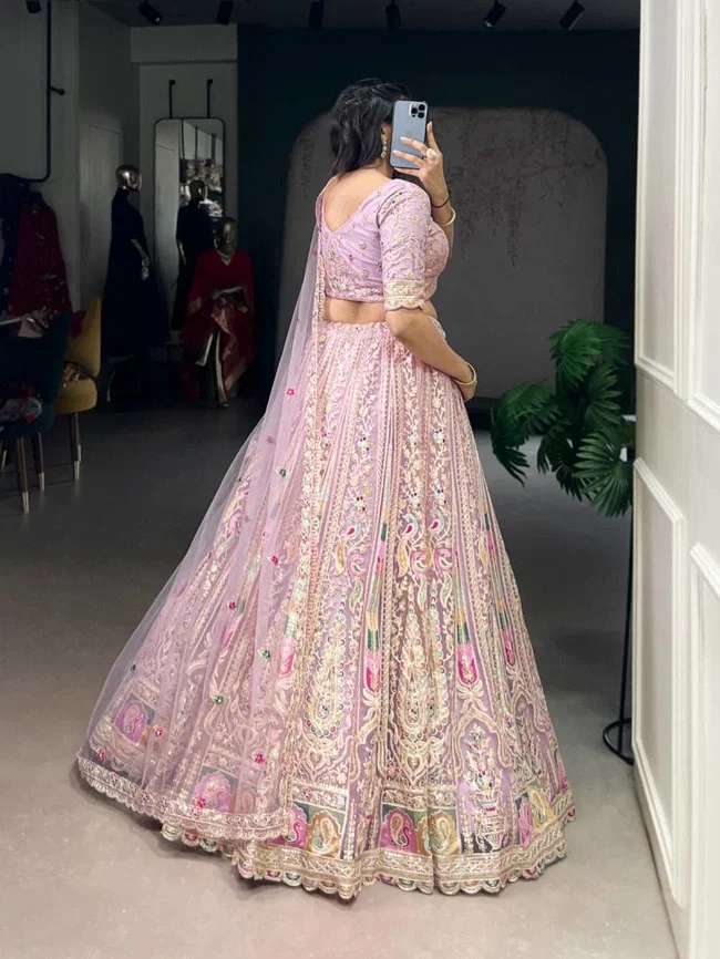 Lekha Yf 1453 Net Sequins And Embroidery Worked Premium Lehenga Choli