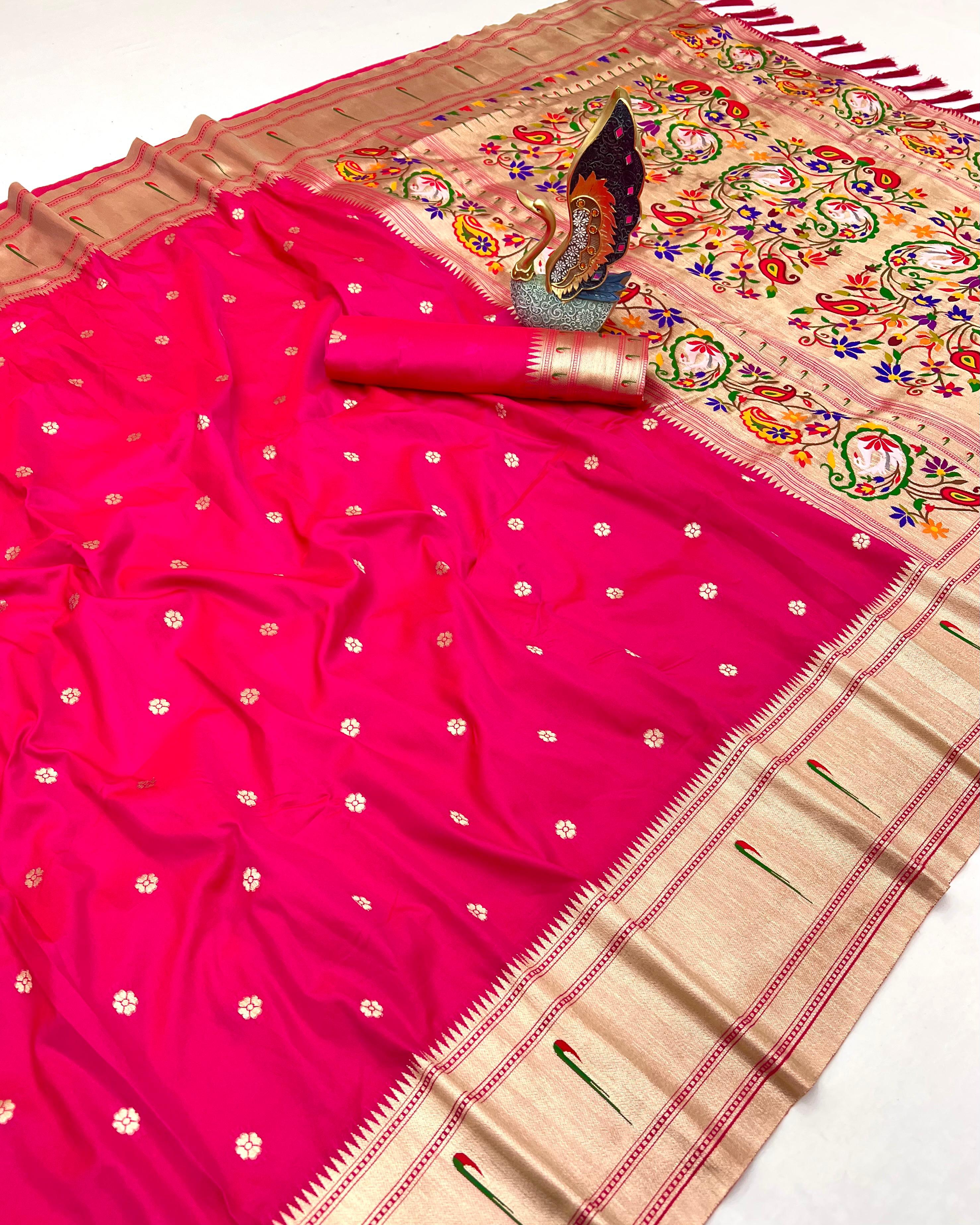 Lekha MN Karma Vol 5 Paithani Silk Zari Weaving Saree